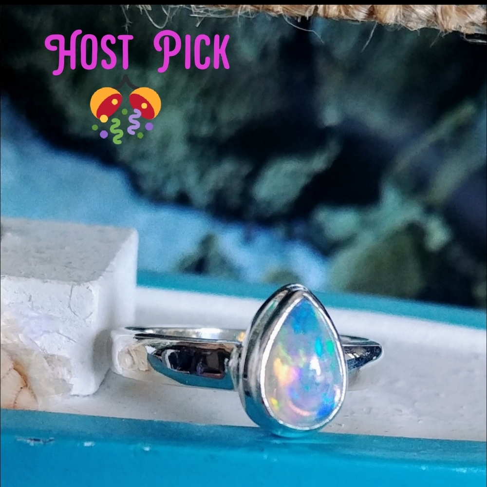 Ethiopian Opal 925 Sterling Silver Ring
